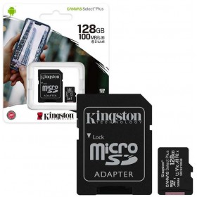 Memoria Micro Sd Hc + Adaptador Sd De 128gb Kingston Clase 10 Memoria Micro Sd Hc + Adaptador Sd De 128gb Kingston Clase 10