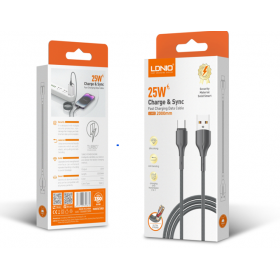 CABLE LDNIO LS851 1M 25W TIPO C - CORDON CABLE LDNIO LS851 1M 25W TIPO C - CORDON