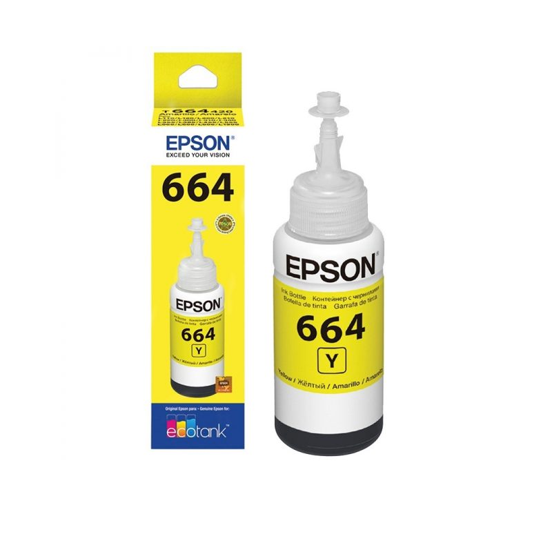 Tinta Original Epson T664 Amarilla